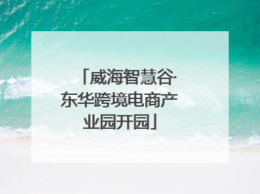 威海智慧谷·东华跨境电商产业园开园