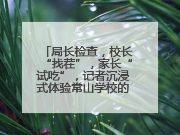局长检查，校长“找茬”，家长“试吃”，记者沉浸式体验常山学校的陪餐制