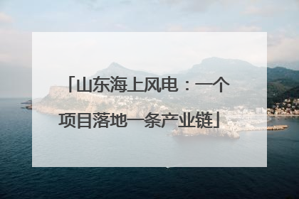 山东海上风电：一个项目落地一条产业链