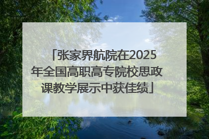张家界航院在2025年全国高职高专院校思政课教学展示中获佳绩
