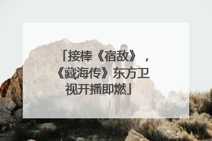 接棒《宿敌》，《藏海传》东方卫视开播即燃