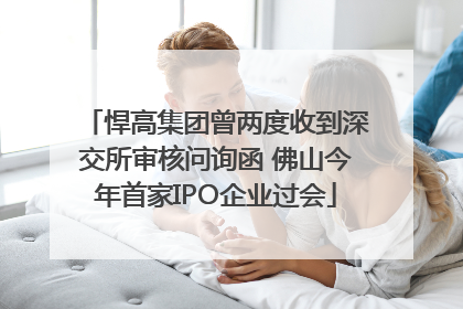 悍高集团曾两度收到深交所审核问询函 佛山今年首家IPO企业过会