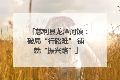 慈利县龙潭河镇：破局“行路难” 铺就“振兴路”