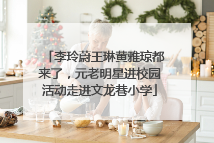 李玲蔚王琳黄雅琼都来了，元老明星进校园活动走进文龙巷小学