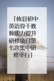 攸县初中英语骨干教师能力提升研修项目第七次集中研修举行