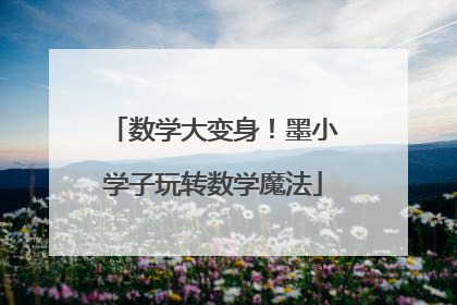 数学大变身！墨小学子玩转数学魔法