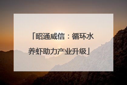 昭通威信：循环水养虾助力产业升级