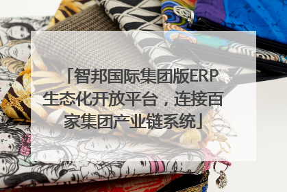 智邦国际集团版ERP生态化开放平台，连接百家集团产业链系统