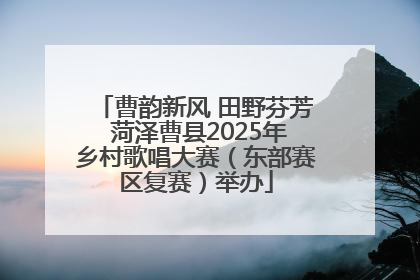 曹韵新风 田野芬芳 菏泽曹县2025年乡村歌唱大赛（东部赛区复赛）举办