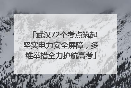 武汉72个考点筑起坚实电力安全屏障，多维举措全力护航高考