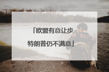欧盟有意让步 特朗普仍不满意