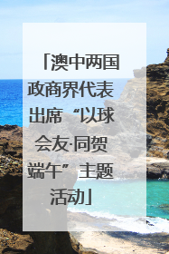 澳中两国政商界代表出席“以球会友·同贺端午”主题活动
