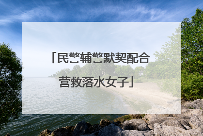 民警辅警默契配合 营救落水女子