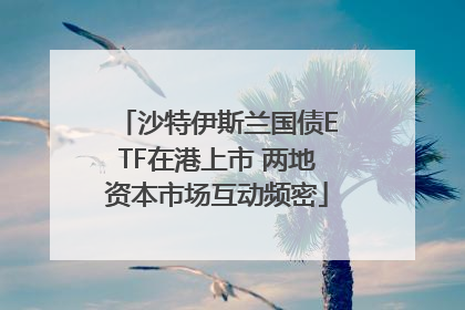 沙特伊斯兰国债ETF在港上市 两地资本市场互动频密