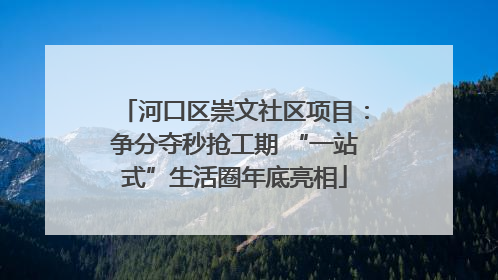 河口区崇文社区项目：争分夺秒抢工期 “一站式”生活圈年底亮相