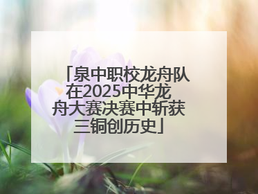 泉中职校龙舟队在2025中华龙舟大赛决赛中斩获三铜创历史