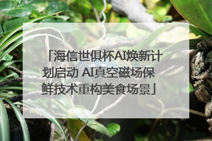 海信世俱杯AI焕新计划启动 AI真空磁场保鲜技术重构美食场景