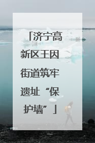 济宁高新区王因街道筑牢遗址“保护墙”