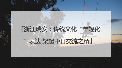浙江瑞安：传统文化“年轻化”表达 架起中日交流之桥