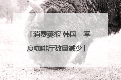 消费萎缩 韩国一季度咖啡厅数量减少