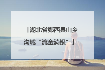 湖北省郧西县山乡沟域“流金淌银”