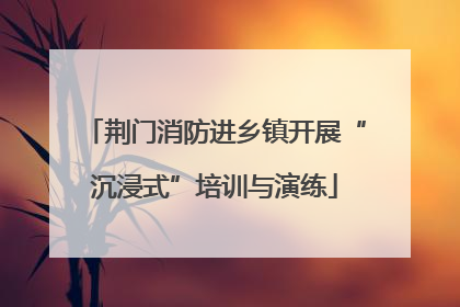 荆门消防进乡镇开展“沉浸式”培训与演练