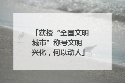 获授“全国文明城市”称号文明 兴化，何以动人