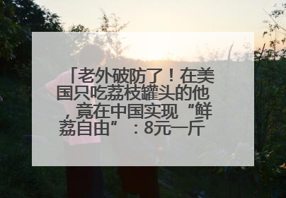 老外破防了！在美国只吃荔枝罐头的他，竟在中国实现“鲜荔自由”：8元一斤敞开吃！