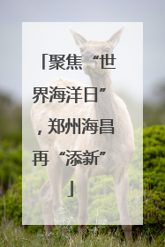聚焦“世界海洋日”，郑州海昌再“添新”