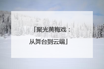 聚光黄梅戏：从舞台到云端