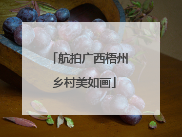 航拍广西梧州乡村美如画