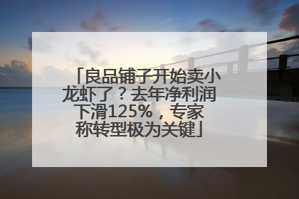 良品铺子开始卖小龙虾了？去年净利润下滑125%，专家称转型极为关键