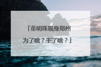 董明珠现身郑州 为了啥？干了啥？