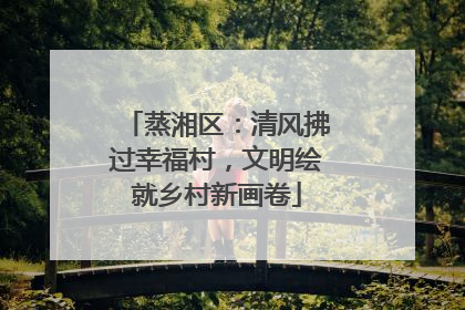 蒸湘区：清风拂过幸福村，文明绘就乡村新画卷