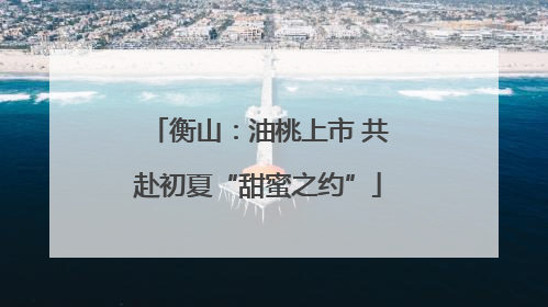 衡山：油桃上市 共赴初夏“甜蜜之约”