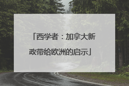西学者：加拿大新政带给欧洲的启示