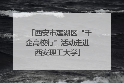 西安市莲湖区“千企高校行”活动走进西安理工大学