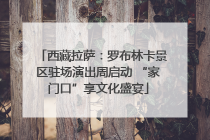 西藏拉萨：罗布林卡景区驻场演出周启动 “家门口”享文化盛宴