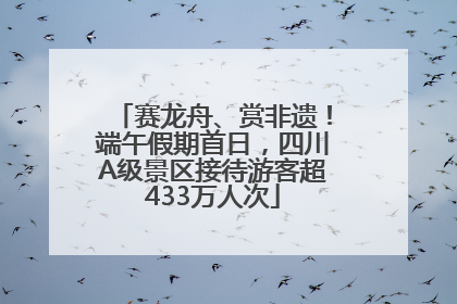 赛龙舟、赏非遗！端午假期首日，四川A级景区接待游客超433万人次