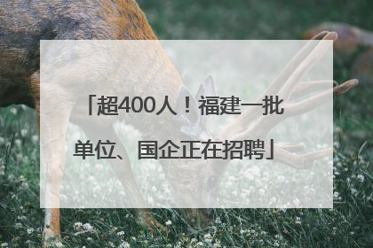超400人！福建一批单位、国企正在招聘