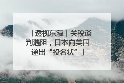 透视东瀛｜关税谈判遇阻，日本向美国递出“投名状”