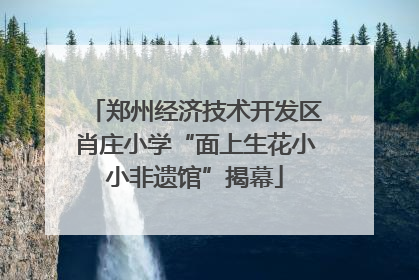 郑州经济技术开发区肖庄小学“面上生花小小非遗馆”揭幕