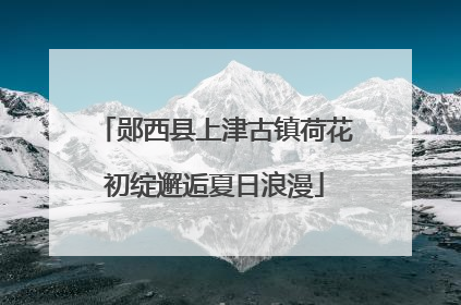 郧西县上津古镇荷花初绽邂逅夏日浪漫