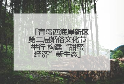 青岛西海岸新区第二届婚俗文化节举行 构建“甜蜜经济”新生态