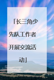 长三角少先队工作者开展交流活动
