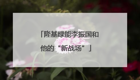 隆基绿能李振国和他的“新战场”