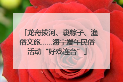 龙舟拔河、裹粽子、渔俗文旅……海宁端午民俗活动“好戏连台”