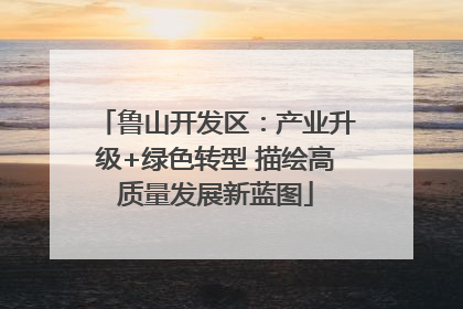 鲁山开发区：产业升级+绿色转型 描绘高质量发展新蓝图