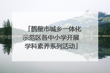 鹤壁市城乡一体化示范区各中小学开展学科素养系列活动