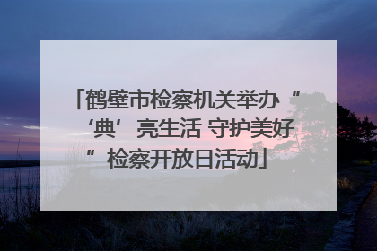鹤壁市检察机关举办“‘典’亮生活 守护美好”检察开放日活动